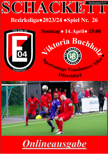 Vorschau auf das Spiel gegen Viktoria Buchholz am Sonntag, 14.April, 15.00 Uhr - ausschließlich als aktualisierte online-Ausgabe !
