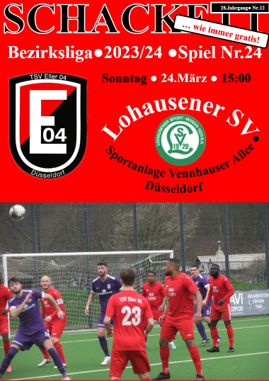 Vorschau auf das Spiel gegen Lohausener SV - Sonntag, 24.März, 15.00 Uhr