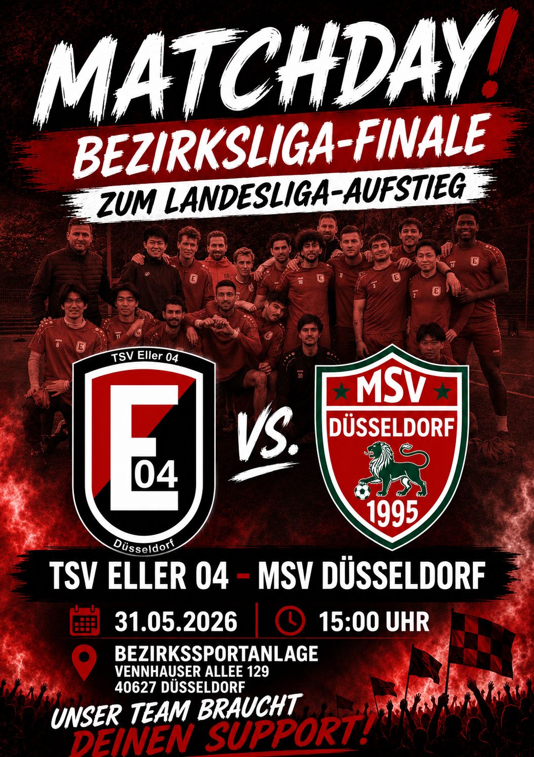 TSV Eller 04 - MSV Düsseldorf -- der Vorentscheid um die Meisterschaft!