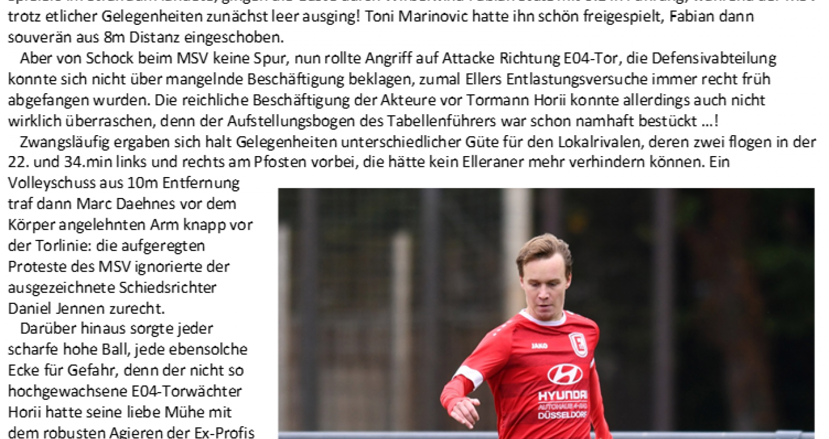 16.Bezirksliga-Spieltag  2025/26: MSV Düsseldorf - TSV Eller 04 1:2(0:1)