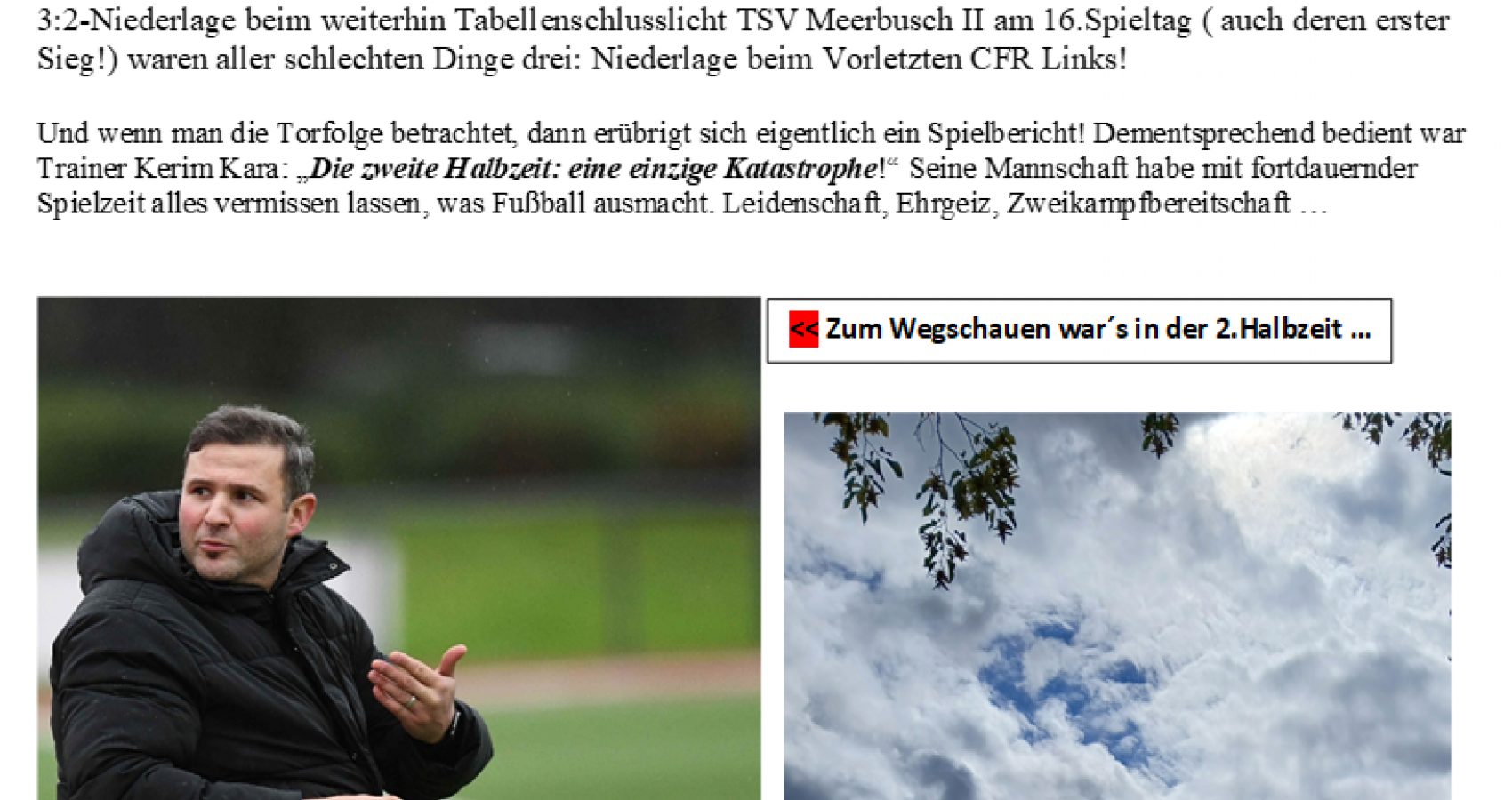 20.Bezirksliga-Spieltag 2025/26: CfR Links - TSV Eller 04 3:1(0:1)