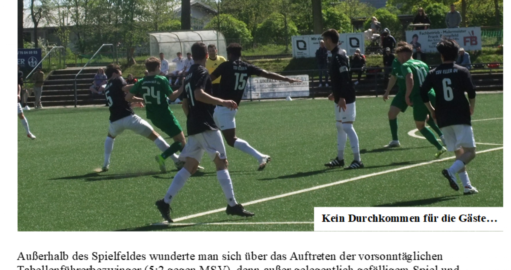 29. Spieltag 2025/26 TSV Eller 04 - Lohausener SV  4:0(3:0)